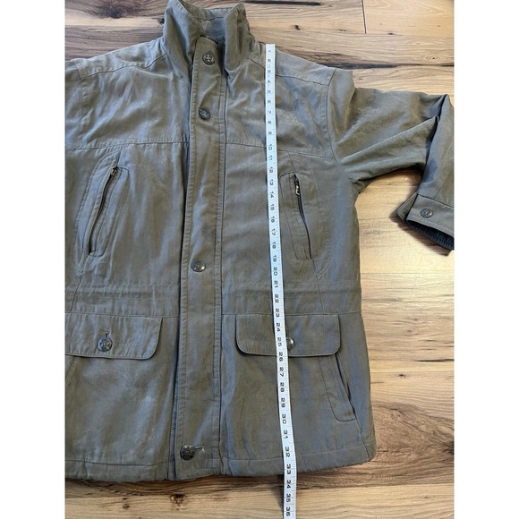 Vtg Westminster Sport Quilted Field Chore Jacket Olive Green Men 48 EU Insulated - Picture 10 of 16